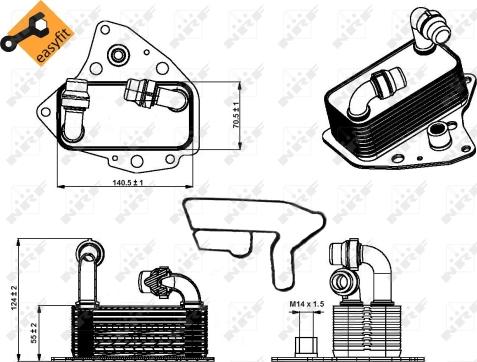 Wilmink Group WG1720084 - Radiatore olio, Olio motore autozon.pro