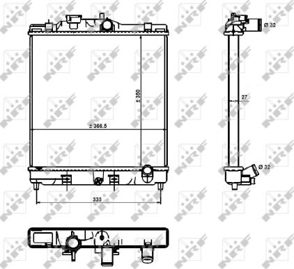 Wilmink Group WG1721915 - Radiatore, Raffreddamento motore autozon.pro