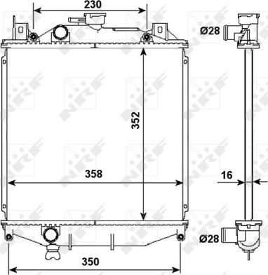 Wilmink Group WG1721472 - Radiatore, Raffreddamento motore autozon.pro