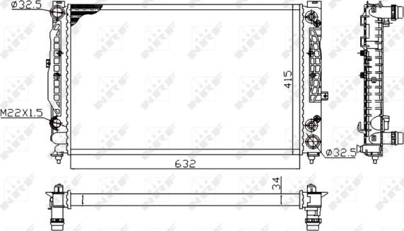 Wilmink Group WG1721699 - Radiatore, Raffreddamento motore autozon.pro