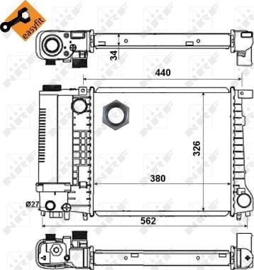 Wilmink Group WG1721618 - Radiatore, Raffreddamento motore autozon.pro