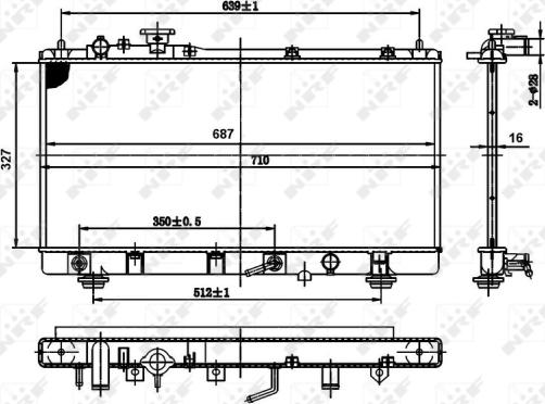 Wilmink Group WG1721139 - Radiatore, Raffreddamento motore autozon.pro