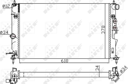 Wilmink Group WG1721384 - Radiatore, Raffreddamento motore autozon.pro