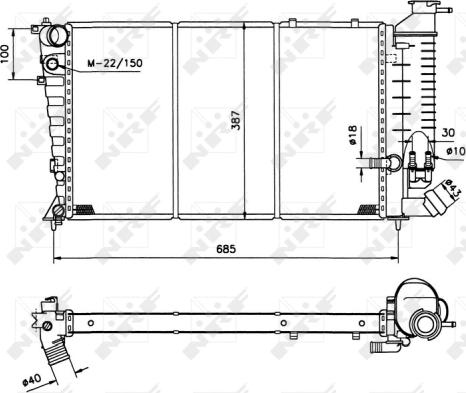 Wilmink Group WG1721268 - Radiatore, Raffreddamento motore autozon.pro