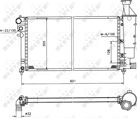 Wilmink Group WG1721281 - Radiatore, Raffreddamento motore autozon.pro