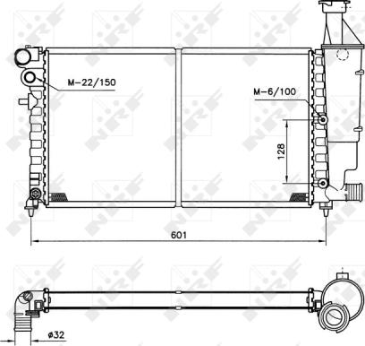 Wilmink Group WG1721282 - Radiatore, Raffreddamento motore autozon.pro