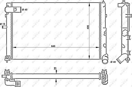 Wilmink Group WG1721279 - Radiatore, Raffreddamento motore autozon.pro