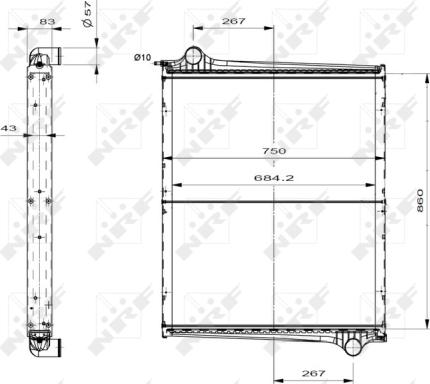 Wilmink Group WG1721732 - Radiatore, Raffreddamento motore autozon.pro