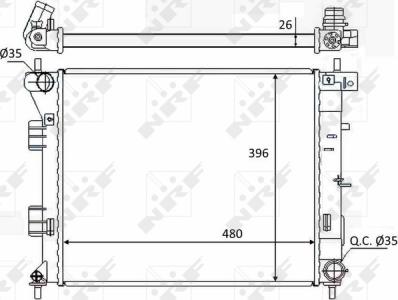 Wilmink Group WG1723454 - Radiatore, Raffreddamento motore autozon.pro