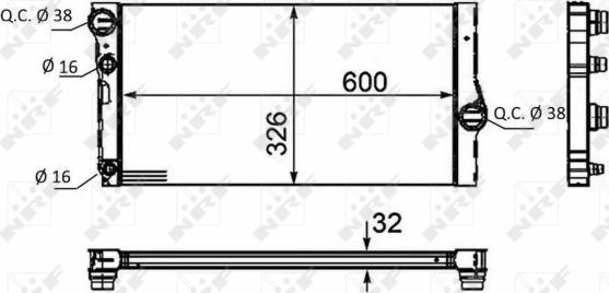 Wilmink Group WG1723416 - Radiatore, Raffreddamento motore autozon.pro