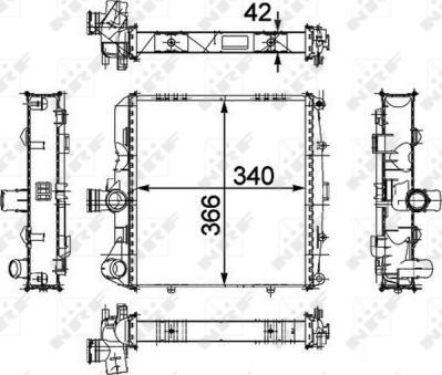 Wilmink Group WG1723437 - Radiatore, Raffreddamento motore autozon.pro