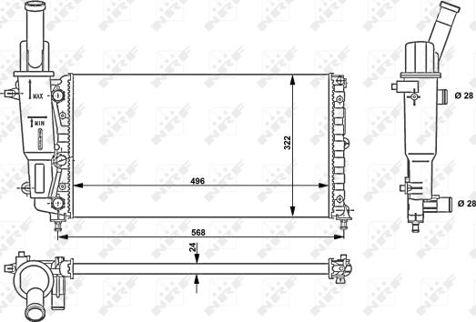 Wilmink Group WG1723581 - Radiatore, Raffreddamento motore autozon.pro