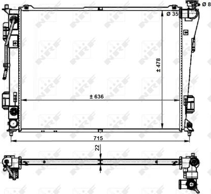 Wilmink Group WG1723663 - Radiatore, Raffreddamento motore autozon.pro