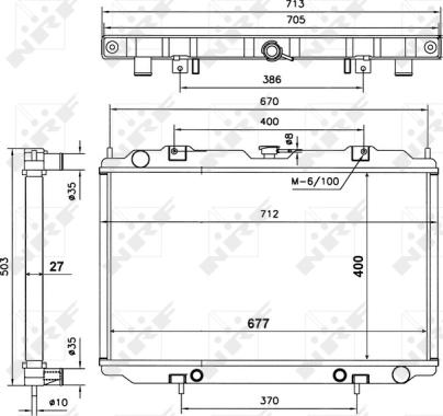 Wilmink Group WG1723040 - Radiatore, Raffreddamento motore autozon.pro