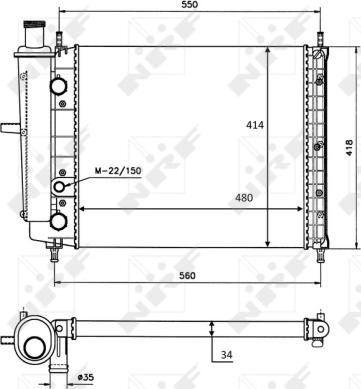 Wilmink Group WG1723104 - Radiatore, Raffreddamento motore autozon.pro