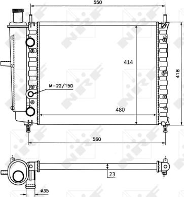 Wilmink Group WG1723105 - Radiatore, Raffreddamento motore autozon.pro