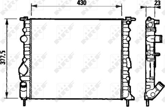 Wilmink Group WG1723188 - Radiatore, Raffreddamento motore autozon.pro