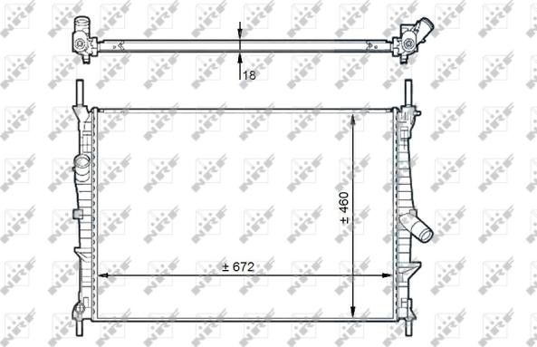 Wilmink Group WG1723392 - Radiatore, Raffreddamento motore autozon.pro