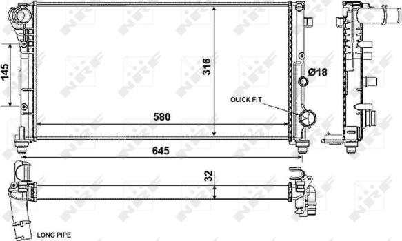 Wilmink Group WG1723331 - Radiatore, Raffreddamento motore autozon.pro