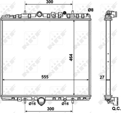 Wilmink Group WG1723328 - Radiatore, Raffreddamento motore autozon.pro