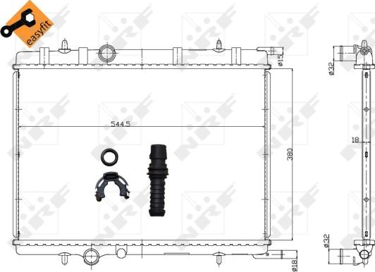 Wilmink Group WG1723267 - Radiatore, Raffreddamento motore autozon.pro