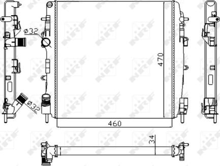 Wilmink Group WG1723277 - Radiatore, Raffreddamento motore autozon.pro