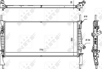 Wilmink Group WG1722566 - Radiatore, Raffreddamento motore autozon.pro