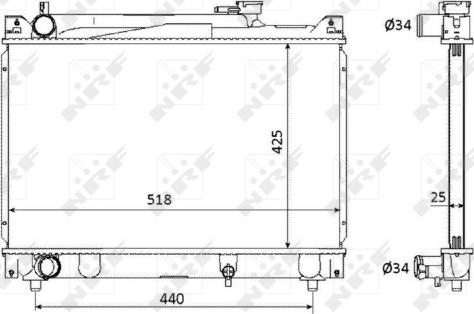 Wilmink Group WG1722684 - Radiatore, Raffreddamento motore autozon.pro