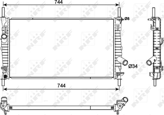 Wilmink Group WG1722047 - Radiatore, Raffreddamento motore autozon.pro