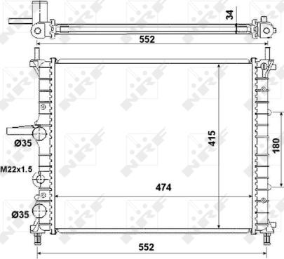 Wilmink Group WG1722148 - Radiatore, Raffreddamento motore autozon.pro