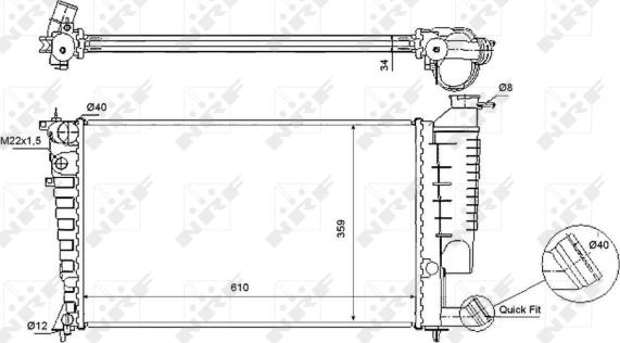 Wilmink Group WG1722890 - Radiatore, Raffreddamento motore autozon.pro