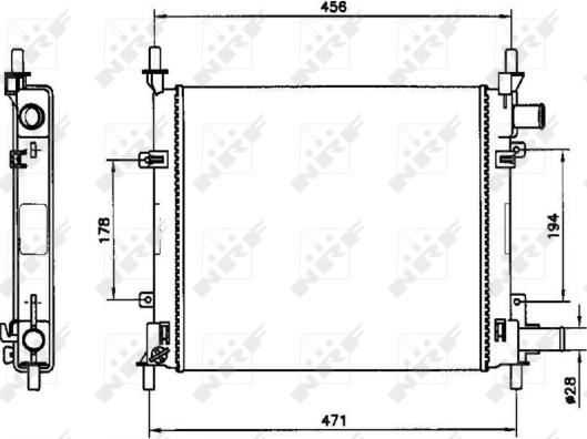 Wilmink Group WG1722845 - Radiatore, Raffreddamento motore autozon.pro