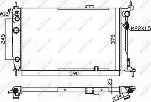 Wilmink Group WG1722836 - Radiatore, Raffreddamento motore autozon.pro