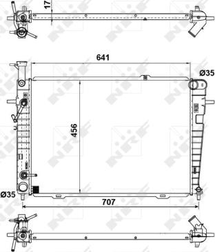 Wilmink Group WG1722228 - Radiatore, Raffreddamento motore autozon.pro