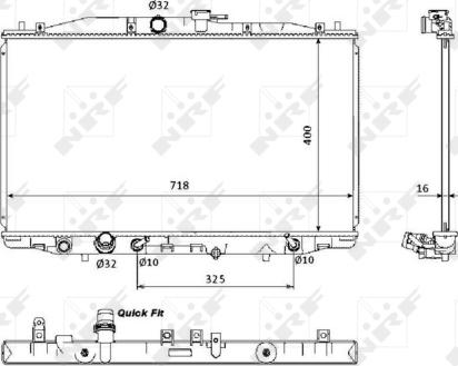 Wilmink Group WG1722274 - Radiatore, Raffreddamento motore autozon.pro