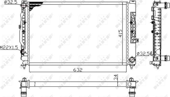 Wilmink Group WG1722749 - Radiatore, Raffreddamento motore autozon.pro