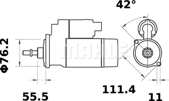 Wilmink Group WG2044984 - Motorino d'avviamento autozon.pro