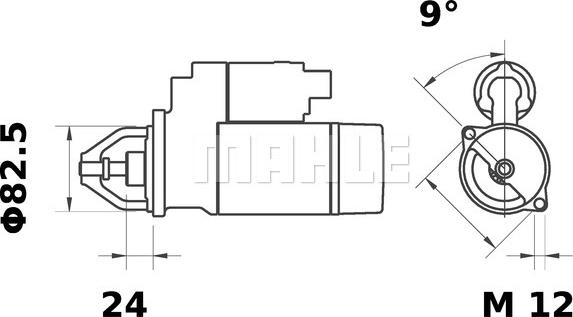 Wilmink Group WG2044859 - Motorino d'avviamento autozon.pro