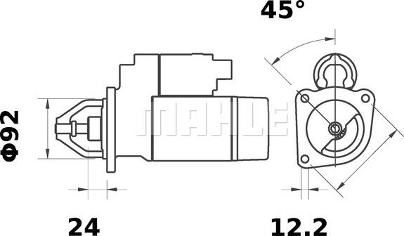 Wilmink Group WG2044879 - Motorino d'avviamento autozon.pro