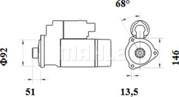 Wilmink Group WG2045400 - Motorino d'avviamento autozon.pro