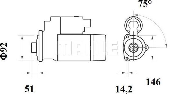 Wilmink Group WG2045403 - Motorino d'avviamento autozon.pro