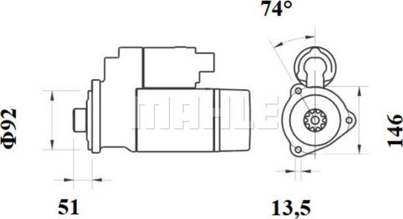 Wilmink Group WG2045434 - Motorino d'avviamento autozon.pro