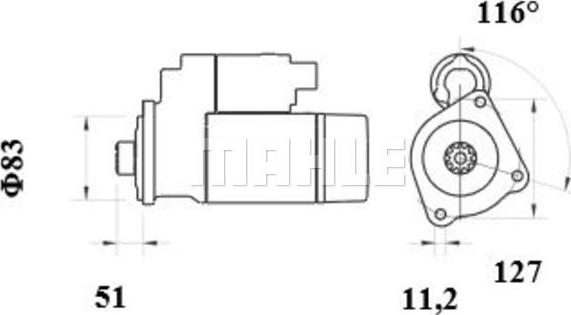 Wilmink Group WG2045435 - Motorino d'avviamento autozon.pro