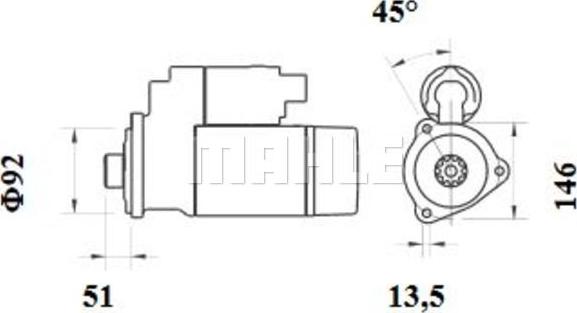 Wilmink Group WG2045429 - Motorino d'avviamento autozon.pro