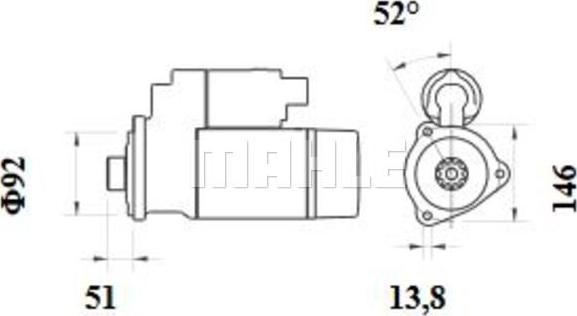 Wilmink Group WG2045428 - Motorino d'avviamento autozon.pro