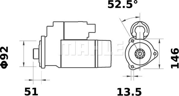 Wilmink Group WG2045195 - Motorino d'avviamento autozon.pro