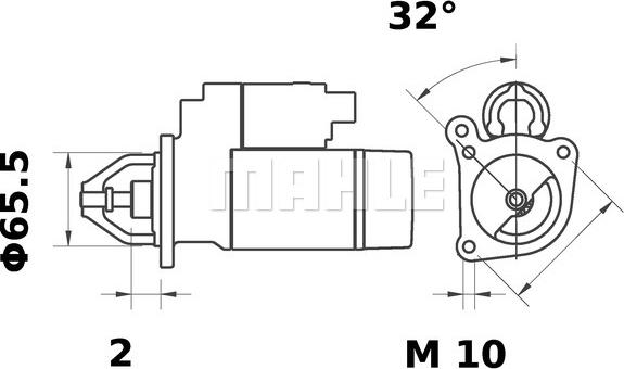 Wilmink Group WG2045142 - Motorino d'avviamento autozon.pro