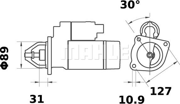 Wilmink Group WG2045120 - Motorino d'avviamento autozon.pro