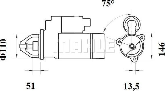 Wilmink Group WG2045395 - Motorino d'avviamento autozon.pro