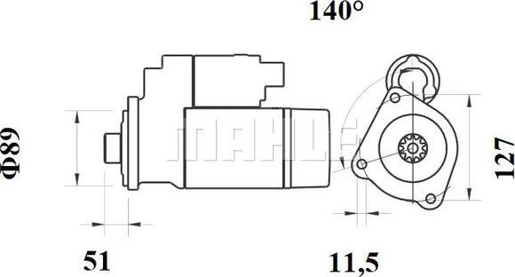 Wilmink Group WG2045396 - Motorino d'avviamento autozon.pro